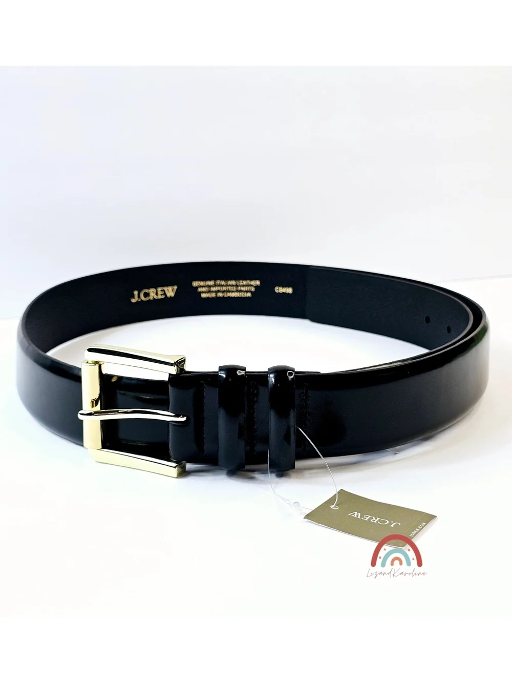 New! J. Crew Wide Belt in Spazzolato Leather XL - Picture 4 of 12